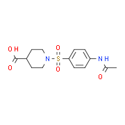 1-{[4-(Acetylamino)phenyl]sulfonyl}-4-piperidinecarboxylic acid