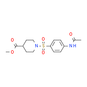Methyl 1-{[4-(acetylamino)phenyl]sulfonyl}-4-piperidinecarboxylate