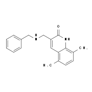 3-(Benzylamino-methyl)-5,8-dimethyl-1H-quinolin-2-one