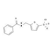 2-(Benzoylaminomethyl)thiophene-5-sulfonylchloride