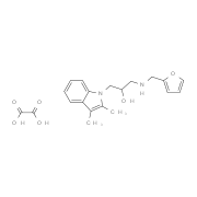 1-(2,3-Dimethyl-indol-1-yl)-3-[(furan-2-ylmethyl)-amino]-propan-2-ol oxalate