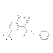 Cyano-(2-nitro-5-trifluoromethyl-phenyl)-acetic acid benzyl ester