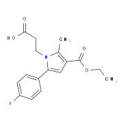 3-[3-(Ethoxycarbonyl)-5-(4-fluorophenyl)-2-methyl-1H-pyrrol-1-yl]propanoic acid