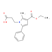 3-[3-(Ethoxycarbonyl)-2-methyl-5-phenyl-1H-pyrrol-1-yl]propanoic acid