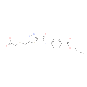 ({[5-({[4-(Ethoxycarbonyl)phenyl]amino}carbonyl)-1,3,4-thiadiazol-2-yl]methyl}thio)acetic acid