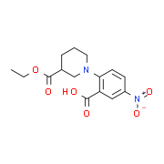 2-[3-(Ethoxycarbonyl)piperidin-1-yl]-5-nitrobenzoic acid