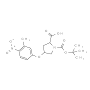(2S,4S)-1-(tert-Butoxycarbonyl)-4-(3-methyl-4-nitrophenoxy)-2-pyrrolidinecarboxylic acid