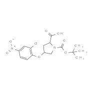 (2S,4S)-1-(tert-Butoxycarbonyl)-4-(2-chloro-4-nitrophenoxy)-2-pyrrolidinecarboxylic acid
