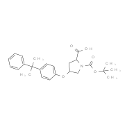 (2S,4S)-1-(tert-Butoxycarbonyl)-4-[4-(1-methyl-1-phenylethyl)phenoxy]-2-pyrrolidinecarboxylic acid