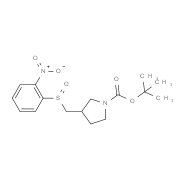 tert-butyl-3-((2-nitrophenylsulfinyl)methyl)pyrrolidine-1-carboxylate