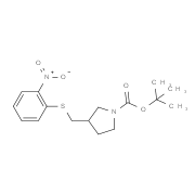 tert-butyl-3-((2-nitrophenylthio)methyl)pyrrolidine-1-carboxylate