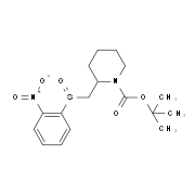 tert-butyl-2-((2-nitrophenylsulfinyl)methyl)piperidine-1-carboxylate