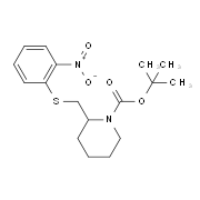tert-butyl-2-((2-nitrophenylthio)methyl)piperidine-1-carboxylate