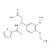 3-(4-Ethoxy-3-methoxy-phenyl)-3-[(thiophene-2-carbonyl)-amino]-propionic acid