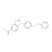 1-[4-(Benzyloxy)phenyl]-2-methyl-1H-benzimidazole-5-carboxylic acid