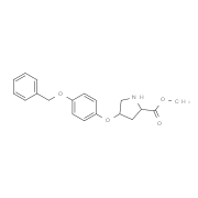 Methyl (2S,4S)-4-[4-(benzyloxy)phenoxy]-2-pyrrolidinecarboxylate