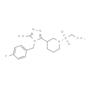 5-[1-(Ethylsulfonyl)piperidin-3-yl]-4-(4-fluorobenzyl)-4H-1,2,4-triazole-3-thiol