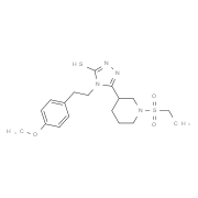 5-(1-(Ethylsulfonyl)piperidin-3-yl)-4-(4-methoxy-phenethyl)-4H-1,2,4-triazole-3-thiol