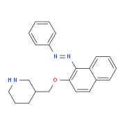 3-[({1-[(E)-2-Phenyldiazenyl]-2-naphthyl}oxy)-methyl]piperidine