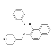 4-[({1-[(E)-2-Phenyldiazenyl]-2-naphthyl}oxy)-methyl]piperidine