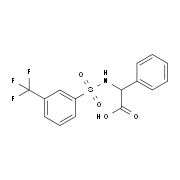 2-Phenyl-2-({[3-(trifluoromethyl)phenyl]sulfonyl}amino)acetic acid