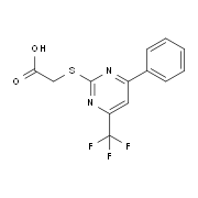 {[4-Phenyl-6-(trifluoromethyl)pyrimidin-2-yl]-thio}acetic acid
