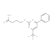 4-{[4-Phenyl-6-(trifluoromethyl)pyrimidin-2-yl]-thio}butanoic acid