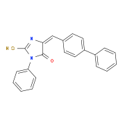 (5E)-5-(Biphenyl-4-ylmethylene)-2-mercapto-3-phenyl-3,5-dihydro-4H-imidazol-4-one