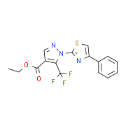 Ethyl 1-(4-phenyl-1,3-thiazol-2-yl)-5-(trifluoromethyl)-1H-pyrazole-4-carboxylate