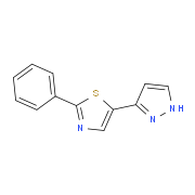 2-Phenyl-5-(1H-pyrazol-3-yl)-1,3-thiazole