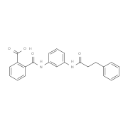 2-({3-[(3-Phenylpropanoyl)amino]anilino}carbonyl)-benzoic acid