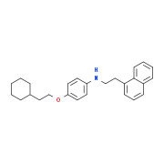N-[4-(2-Cyclohexylethoxy)phenyl]-N-[2-(1-naphthyl)ethyl]amine