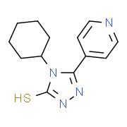 4-Cyclohexyl-5-pyridin-4-yl-4H-[1,2,4]triazole-3-thiol