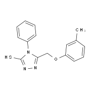 4-Phenyl-5-m-tolyloxymethyl-4H-[1,2,4]triazole-3-thiol