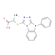 2-[(9-Phenyl-9H-[1,2,4]triazolo[4,3-a]-benzimidazol-3-yl)thio]propanoic acid