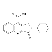 2-Cyclohexyl-3-oxo-2,3-dihydro-1H-pyrrolo-[3,4-b]quinoline-9-carboxylic acid