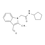 N-Cyclopentyl-2-(3-formyl-2-methyl-indol-1-yl)-acetamide