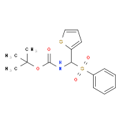 tert-Butyl N-[(phenylsulfonyl)(2-thienyl)methyl]carbamate