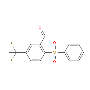 2-Benzenesulfonyl-5-(trifluoromethyl)benzaldehyde
