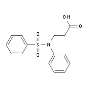 3-(Benzenesulfonyl-phenyl-amino)-propionic acid