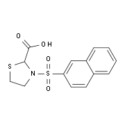 3-(Naphthalene-2-sulfonyl)-thiazolidine-2-carboxylic acid