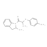 (4-{[1-Methyl-2-(2-methyl-2,3-dihydro-1H-indol-1-yl)-2-oxoethyl]thio}phenyl)amine