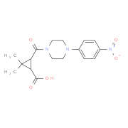 2,2-Dimethyl-3-{[4-(4-nitrophenyl)piperazin-1-yl]-carbonyl}cyclopropanecarboxylic acid