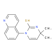 4,4-Dimethyl-1-quinolin-5-yl-1,4-dihydropyrimidine-2-thiol