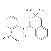 2-(3,3-Dimethyl-3,4-dihydro-isoquinolin-1-yl-methylsulfanyl)-benzoic acid