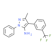 3-Methyl-1-phenyl-4-[3-(trifluoromethyl)phenyl]-1H-pyrazol-5-amine