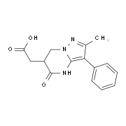 (2-Methyl-5-oxo-3-phenyl-4,5,6,7-tetrahydro-pyrazolo[1,5-a]pyrimidin-6-yl)acetic acid