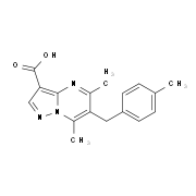 5,7-Dimethyl-6-(4-methylbenzyl)pyrazolo-[1,5-a]pyrimidine-3-carboxylic acid