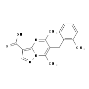 5,7-Dimethyl-6-(2-methylbenzyl)pyrazolo-[1,5-a]pyrimidine-3-carboxylic acid