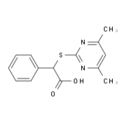 (4,6-Dimethyl-pyrimidin-2-ylsulfanyl)-phenyl-acetic acid